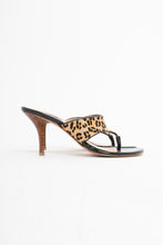 Load image into Gallery viewer, GUESS x Leopard Pony Hair Heeled Sandals (7)