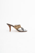 Load image into Gallery viewer, GUESS x Leopard Pony Hair Heeled Sandals (7)