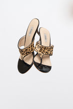 Load image into Gallery viewer, GUESS x Leopard Pony Hair Heeled Sandals (7)