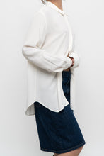 Load image into Gallery viewer, UNIFORM x White Silk-blend Blouse (XS-XL)