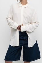 Load image into Gallery viewer, UNIFORM x White Silk-blend Blouse (XS-XL)