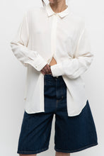 Load image into Gallery viewer, UNIFORM x White Silk-blend Blouse (XS-XL)