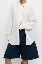 Load image into Gallery viewer, UNIFORM x White Silk-blend Blouse (XS-XL)