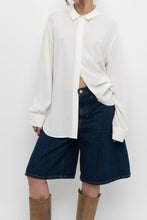 Load image into Gallery viewer, UNIFORM x White Silk-blend Blouse (XS-XL)