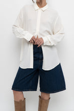 Load image into Gallery viewer, UNIFORM x White Silk-blend Blouse (XS-XL)