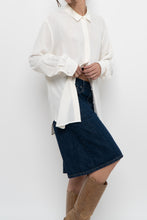 Load image into Gallery viewer, UNIFORM x White Silk-blend Blouse (XS-XL)