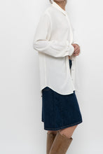Load image into Gallery viewer, UNIFORM x White Silk-blend Blouse (XS-XL)