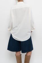 Load image into Gallery viewer, UNIFORM x White Silk-blend Blouse (XS-XL)