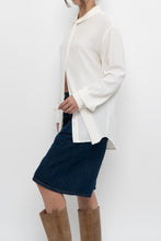Load image into Gallery viewer, UNIFORM x White Silk-blend Blouse (XS-XL)