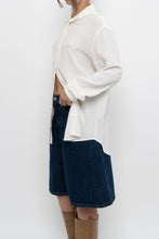 Load image into Gallery viewer, UNIFORM x White Silk-blend Blouse (XS-XL)