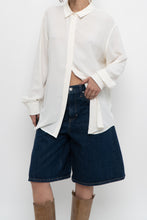 Load image into Gallery viewer, UNIFORM x White Silk-blend Blouse (XS-XL)