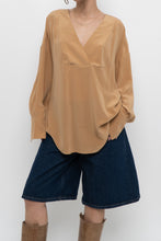 Load image into Gallery viewer, EQUIPMENT x Camel Pure Silk Blouse (XS-XL)