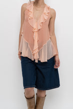 Load image into Gallery viewer, IXIAH x Frilly Peach Tank (XS, S)