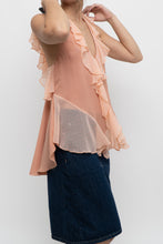 Load image into Gallery viewer, IXIAH x Frilly Peach Tank (XS, S)