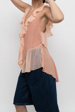 Load image into Gallery viewer, IXIAH x Frilly Peach Tank (XS, S)