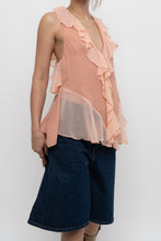 Load image into Gallery viewer, IXIAH x Frilly Peach Tank (XS, S)