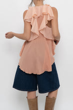 Load image into Gallery viewer, IXIAH x Frilly Peach Tank (XS, S)