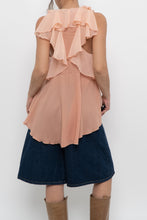 Load image into Gallery viewer, IXIAH x Frilly Peach Tank (XS, S)