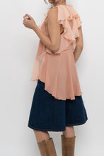 Load image into Gallery viewer, IXIAH x Frilly Peach Tank (XS, S)