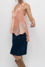 Load image into Gallery viewer, IXIAH x Frilly Peach Tank (XS, S)