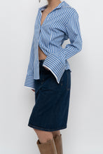Load image into Gallery viewer, BROOKS BROTHERS x Blue Striped Cotton Blouse (S-L)