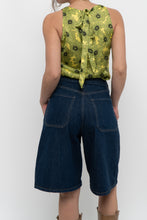 Load image into Gallery viewer, LOVE MOSCHINO x Green Floral Satin Tank (XS, S)