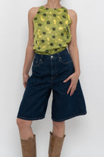 Load image into Gallery viewer, LOVE MOSCHINO x Green Floral Satin Tank (XS, S)