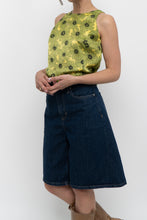 Load image into Gallery viewer, LOVE MOSCHINO x Green Floral Satin Tank (XS, S)