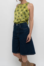 Load image into Gallery viewer, LOVE MOSCHINO x Green Floral Satin Tank (XS, S)