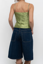 Load image into Gallery viewer, TOMBOLINI x Made in ITALY x Chartreuse Raw Silk Tank (M)