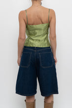 Load image into Gallery viewer, TOMBOLINI x Made in ITALY x Chartreuse Raw Silk Tank (M)