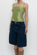 Load image into Gallery viewer, TOMBOLINI x Made in ITALY x Chartreuse Raw Silk Tank (M)
