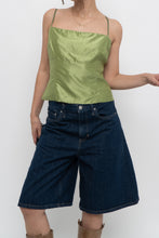 Load image into Gallery viewer, TOMBOLINI x Made in ITALY x Chartreuse Raw Silk Tank (M)