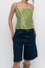 Load image into Gallery viewer, TOMBOLINI x Made in ITALY x Chartreuse Raw Silk Tank (M)