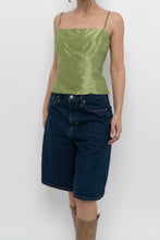 Load image into Gallery viewer, TOMBOLINI x Made in ITALY x Chartreuse Raw Silk Tank (M)