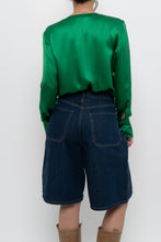 Load image into Gallery viewer, L'AGENCE x Green Silk Bodysuit (XS-M)