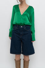 Load image into Gallery viewer, L'AGENCE x Green Silk Bodysuit (XS-M)