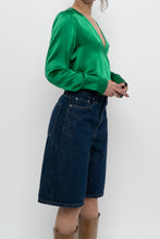 Load image into Gallery viewer, L'AGENCE x Green Silk Bodysuit (XS-M)