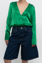 Load image into Gallery viewer, L'AGENCE x Green Silk Bodysuit (XS-M)