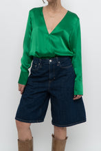 Load image into Gallery viewer, L'AGENCE x Green Silk Bodysuit (XS-M)