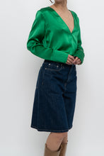 Load image into Gallery viewer, L'AGENCE x Green Silk Bodysuit (XS-M)