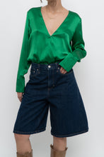 Load image into Gallery viewer, L'AGENCE x Green Silk Bodysuit (XS-M)