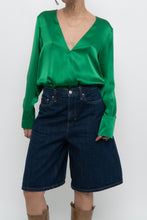 Load image into Gallery viewer, L'AGENCE x Green Silk Bodysuit (XS-M)