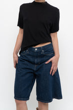 Load image into Gallery viewer, MICHAEL STARS x Made in USA x Black Mockneck Sodt Supima Tee (XS-M)