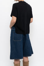 Load image into Gallery viewer, MICHAEL STARS x Made in USA x Black Mockneck Sodt Supima Tee (XS-M)
