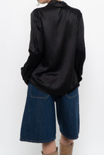 Load image into Gallery viewer, REFORMATION x Black Silk Blouse (XS, S)