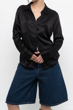 Load image into Gallery viewer, REFORMATION x Black Silk Blouse (XS, S)