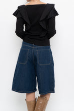 Load image into Gallery viewer, VERONICA BEARD x Made in PERU x Black Frilly Long Sleeve (M, L)