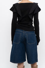 Load image into Gallery viewer, VERONICA BEARD x Made in PERU x Black Frilly Long Sleeve (M, L)