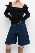Load image into Gallery viewer, VERONICA BEARD x Made in PERU x Black Frilly Long Sleeve (M, L)